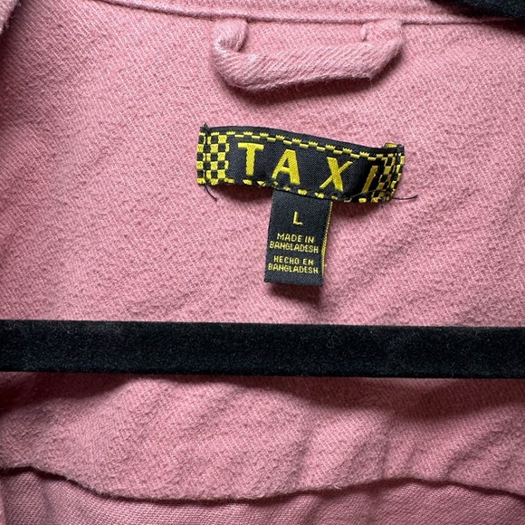 Taxi Mauve Pink Oversized Button Down Shacket - Picture 3 of 4